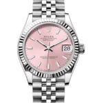 rolex datejust 278274 pink dial close look