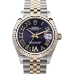 rolex datejust 31 purple diamond dial 278271 close front