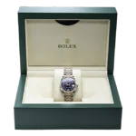 rolex datejust 31 purple diamond dial 278271 full set