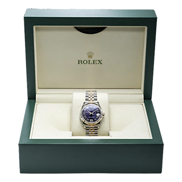 rolex datejust 31 purple diamond dial 278271 full set