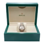 rolex datejust 31 silver diamond dial 278271 full set