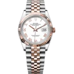 rolex datejust 36 white roman dial jubilee 126231 front