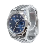 rolex datejust 41 blue diamond dial jubilee 126334 side