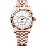 2024 Rolex NEW RELEASE Sky Dweller Rose Gold White Dial Jubilee 336935 front