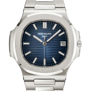 Patek Philippe Nautilus 5811 White Gold Blue dial close front