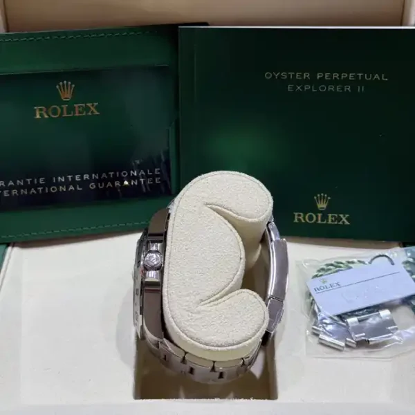 Rolex Explorer II Black Dial 226570 - Brand New 2025 - Crown