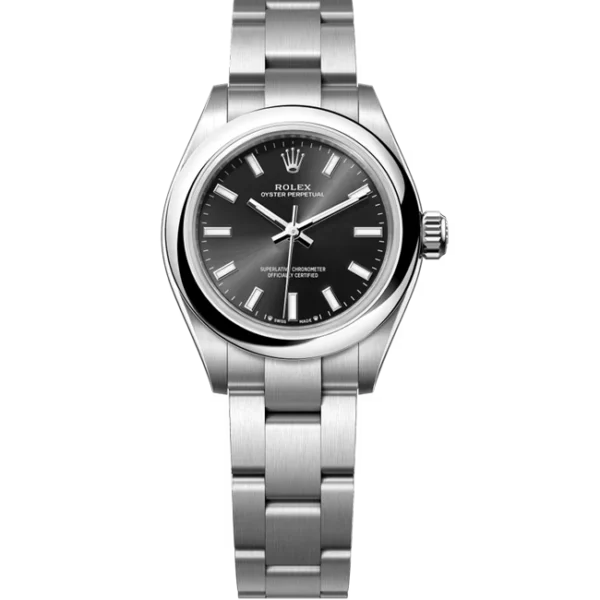 Rolex Oyster Perpetual 28 Black Dial 276200 front