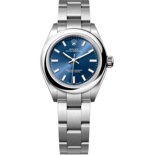 Rolex Oyster Perpetual 28 Blue Dial 276200 front