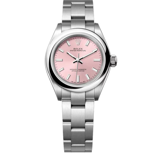 Rolex Oyster Perpetual 28 Pink Dial 276200 front