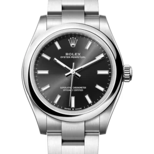 Rolex Oyster Perpetual 31 Black Dial 277200 close front look