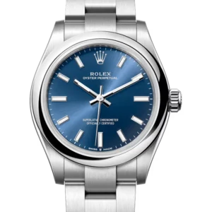 Rolex Oyster Perpetual 31 Blue Dial 277200 closer front look