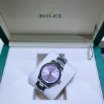 Rolex Oyster Perpetual 31 Pink Dial Oystersteel Oyster Bracelet 277200 - Top view