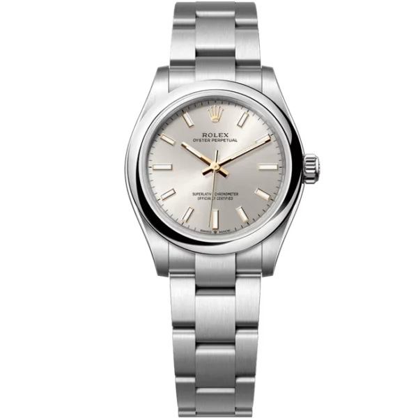 Rolex Oyster Perpetual 31 Silver Dial 277200 front look