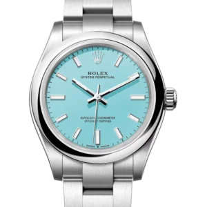 Rolex Oyster Perpetual 31 Tiffany Blue Dial 277200 close front