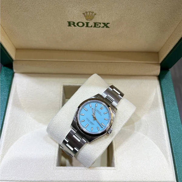 Rolex Oyster Perpetual 31 Tiffany Blue Dial Oystersteel 277200 - Rolex Women Watch - Top view