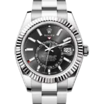 Rolex Sky Dweller Black Dial Oystersteel and White Gold Oyster 336934 close front