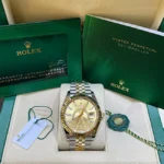 Rolex Sky-Dweller Champagne Dial Oystersteel and Yellow Gold Jubilee 336933 - Full set