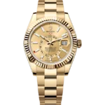 Rolex Sky Dweller Champagne Dial Yellow Gold Oyster 336938 front