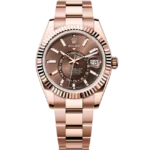 Rolex Sky Dweller Rose Gold Chocolate Dial Oyster 336935 front