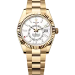 Rolex Sky Dweller White Dial Yellow Gold Oyster 336938 front