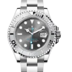 Rolex Yacht-Master 37 Slate Dial Oystersteel and Platinum 268622 close look