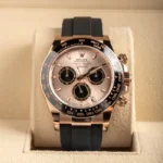 Rolex Daytona Rose Gold Sundust Dial Oysterflex 126515LN - Set time 1