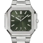 Patek Philippe Cubitus Sunburst Olive Green Dial Square Case - 2024 New Release - 5821 - Close Front look