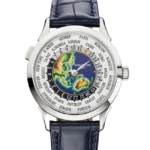 Patek Philippe World Time Complications White Gold Grand Feu Cloisonne Enamel Dial 38.5mm 5231G-001 - Close front look