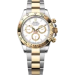 Rolex Daytona Yellow Gold Oystersteel White Dial 126503 front look