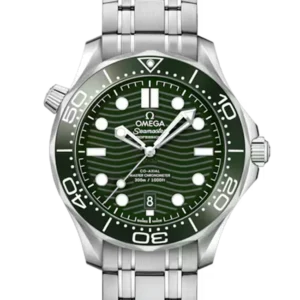 Omega Seamaster Diver 300M Green Dial 42 Steel 210.30.42.20.10.001 Close Front