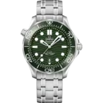 Omega Seamaster Diver 300M Green Dial 42 Steel 210.30.42.20.10.001 Front look