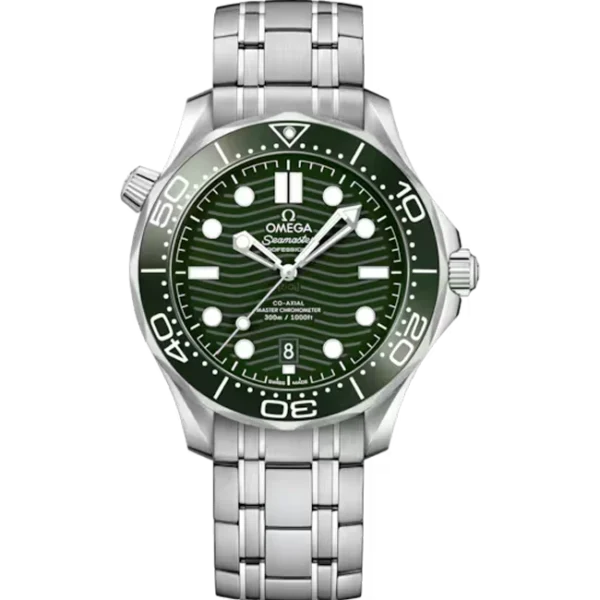 Omega Seamaster Diver 300M Green Dial 42 Steel 210.30.42.20.10.001 Front look