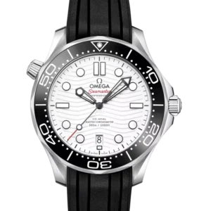 Omega Seamaster Diver 300M White Dial 42 Steel 210.32.42.20.04.001 - Stock photo - Close front look