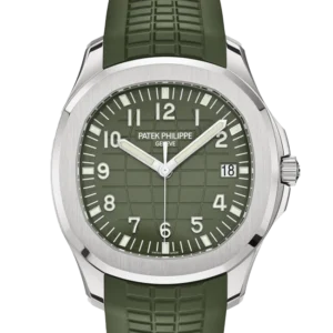Patek Philippe Aquanaut Khaki Green 5168G-010 - Stock photo - Close front look