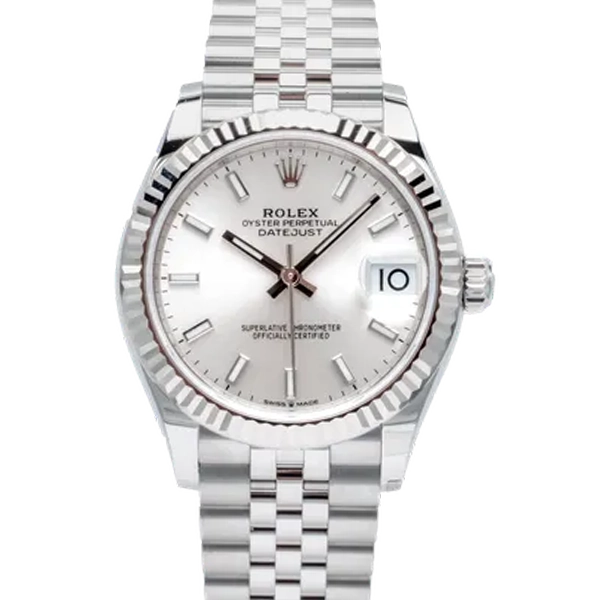 Rolex-Datejust-31-Silver-Index-Jubilee-278274-Stock-photo-Close-front-look-600x600