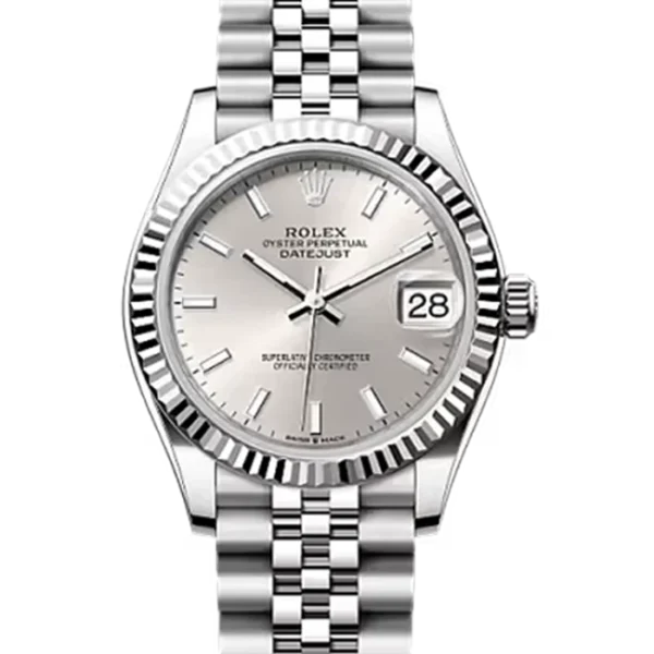 Rolex Datejust 31 Silver Index Jubilee 278274 - Stock photo - Close front look