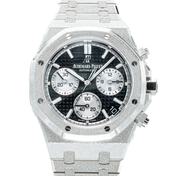 AP Frosted White Gold Chronograph BLK Dial 26239BC- Cover