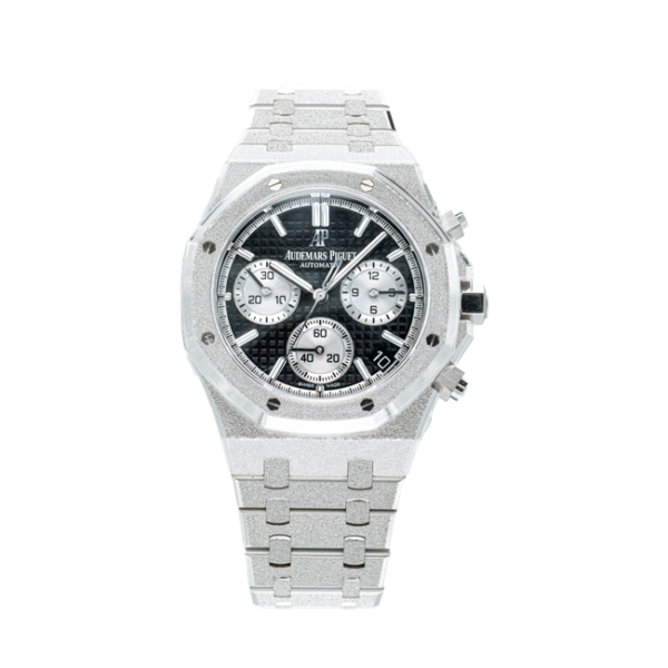 Front- Audemars Piguet Royal Oak Frosted White Gold Chronograph 26239BC