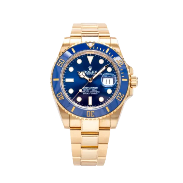 Front - 126618LB Bluesy Yellow Gold Submariner