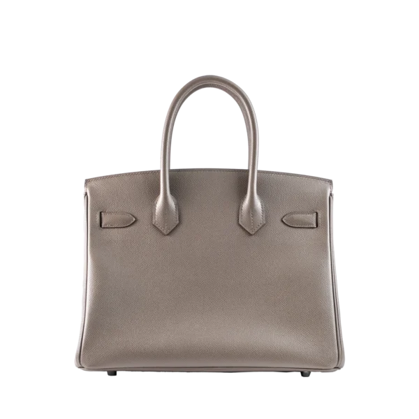 Hermes Birkin 30 Etain Epsom Leather Palladium Hardware - Back