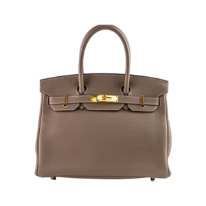 Hermès Birkin 30 Etoupe Togo Gold Hardware - Front