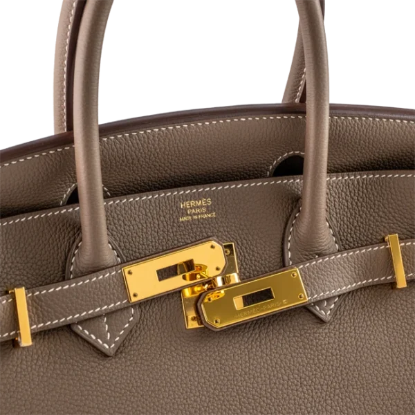 Hermès Birkin 30 Etoupe Togo Gold Hardware - Touret