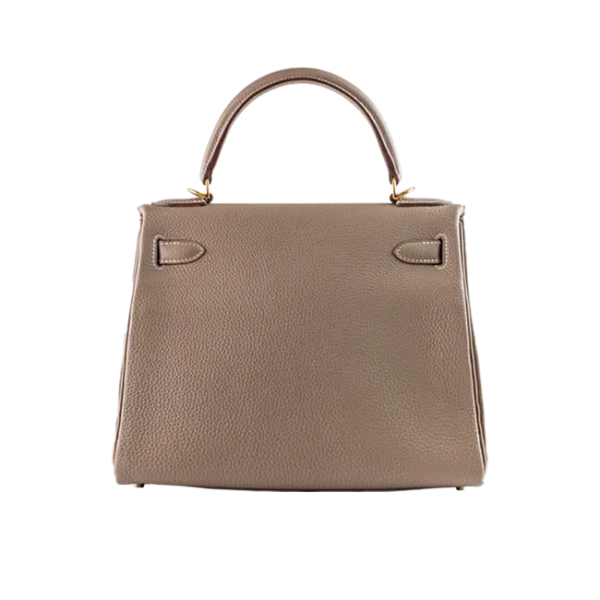 Hermès Kelly 28 Etoupe Togo Gold Hardware - Back