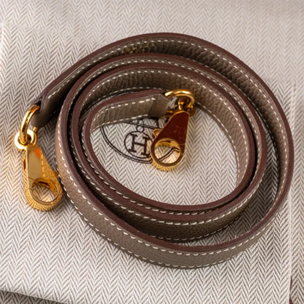 Hermès Kelly 28 Etoupe Togo Gold Hardware - Strap