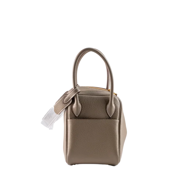 Hermes Lindy 26 Etoupe Clemence Leather Gold Hardware - Side 2