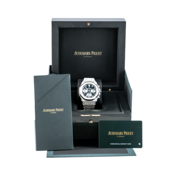 Set - Audemars Piguet Royal Oak Frosted White Gold Chronograph 26239BC