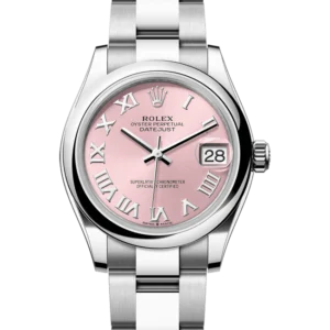 Rolex Datejust 31 Pink Roman Oystersteel Oyster 278240 - Close front