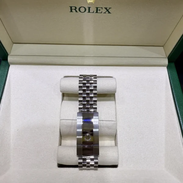 Rolex Datejust 36 White Roman Dial Diamond Bezel Jubilee 126284RBR - Bracelet