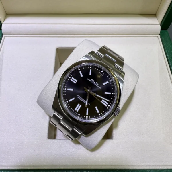Rolex Oyster Perpetual 41 Black Dial 124300 - 2025 Unworn - Top